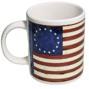 United States Flag Design‎ Ceramic Coffee Mug 14 Oz